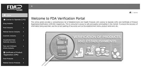 lto kamuning|FDA Verification Portal.